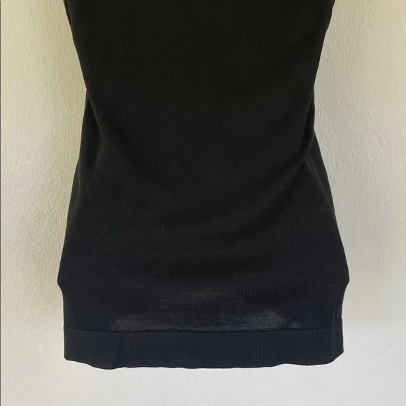 Vintage August Silk knits black sleeveless silk blend top size medium - Picture 11 of 12